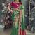 Green color designer border soft jacquard saree with designer blouse fabric