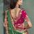 Green color designer border soft jacquard saree with designer blouse fabric