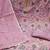 Levender viscose organza embroidery dress material with dupatta