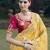 Yellow color designer border soft jacquard saree with designer blouse fabric
