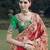 Red color designer border soft jacquard saree with designer blouse fabric