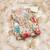Multi organza embroidery dress material with dupatta