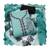 Sea green pure cotton silk embroidery dress material with dupatta