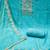 Sky blue pure cotton silk sequins dress material with dupatta