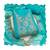 Sky blue pure cotton silk sequins dress material with dupatta