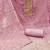 Baby pink pure cotton banarasi handwork dress material with dupatta
