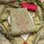 Olive green banarasi cotton weaving dress material with dupatta