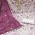 Cream viscose organza sequins dress material with dupatta