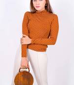 Tash Bags Round engraved bag in solid Sheesham wood