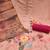 Peach pure jaam cotton sequins dress material with dupatta