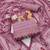 Levender pink premium roman cotton embroidery dress material with dupatta