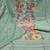 Sea green premium roman cotton embroidery dress material with dupatta