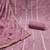 Purple premium roman cotton handwork dress material with dupatta