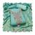 Sea green jaam cotton handwork dress material with dupatta