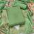 Light green glass organza embroidery dress material with dupatta