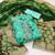 Sea green modal banarasi jacquard weaving dress material with dupatta