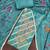 Blue simmer modal cotton weaving dress material with dupatta
