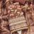 Brown simmer cotton silk embroidery dress material with dupatta