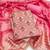 Pink fandy silk sequins dress material with dupatta