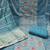 Blue fandy silk sequins dress material with dupatta