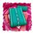 Sea green premium roman cotton embroidery dress material with dupatta