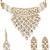 Heavy kundan bridal choker necklace set with long earrings & maang tikka | pearl beaded wedding jewelry