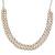 Mehendi polish double line cz diamond necklace set with earrings – beautiful look for her