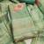 Sea green simmer cotton silk embroidery dress material with dupatta