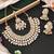 Elegant kundan bridal choker necklace, jhumka earrings & maang tikka | pearl beaded beautiful indian wedding jewelry