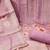 Levender simmer cotton silk embroidery dress material with dupatta