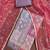 Multi viscose organza sequins dress material with dupatta