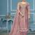 Purple viscose organza weaving dress material with dupatta