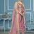 Purple viscose organza weaving dress material with dupatta