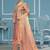 Dusty rose viscose organza weaving dress material with dupatta