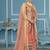 Dusty rose viscose organza weaving dress material with dupatta