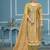 Olive green viscose organza weaving dress material with dupatta