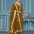 Mustered modal banarasi weaving dress material with dupatta