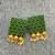 Emrald green col handloom fabric jewelery