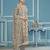 Light grey viscose organza embroidery dress material with dupatta