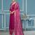Magenta modal cotton weaving dress material with dupatta