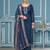 Blue modal cotton weaving dress material with dupatta