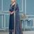 Blue modal cotton weaving dress material with dupatta