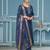 Blue modal cotton weaving dress material with dupatta