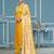 Yellow modal cotton weaving dress material with dupatta