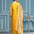 Yellow modal cotton weaving dress material with dupatta