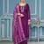 Voilet modal cotton weaving dress material with dupatta