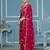 Maroon jaam cotton handwork dress material with dupatta