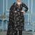 Black jaam cotton handwork dress material with dupatta