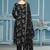 Black jaam cotton handwork dress material with dupatta