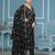 Black jaam cotton handwork dress material with dupatta